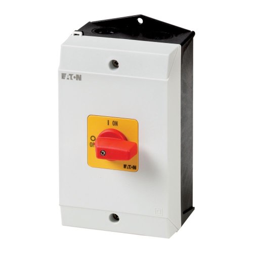 Eaton AAN-UIT-schakelaar, 2-polig, 32 A, NOOD-UIT-functie, 90 &deg;, Opbouw - Eaton 1150pic 189 l - 20064518