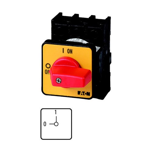 Eaton AAN-UIT-schakelaar, 3-polig, 25 A, NOOD-UIT-functie, inbouw - Eaton 1150pic 305 - 20056099