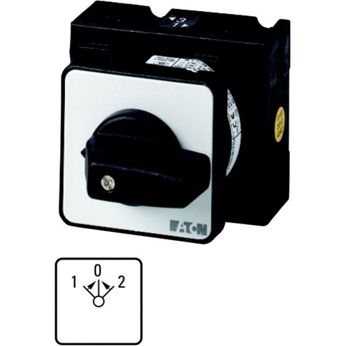 Eaton Omschakelaar, contacten: 2, 32 A, frontplaat: 2>0<1, 45 &deg;, terugverend - Eaton 1150pic 352 l - 20056248