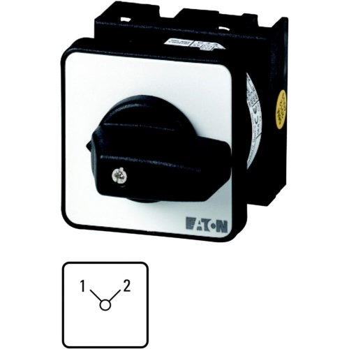 Eaton Omschakelaar, Contacten: 4, 20 A, Frontplaat: 1-2, 90 &deg;, vast, inbouw - Eaton 1150pic 357 l - 20057237