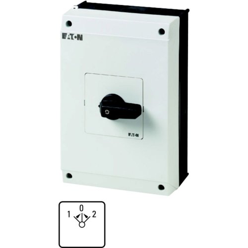 Eaton Omkeerschakelaar, contacten: 5, 63 A, frontplaat: 1>0<2, 45 &deg;, terugve - Eaton 1150pic 369 l - 20064566