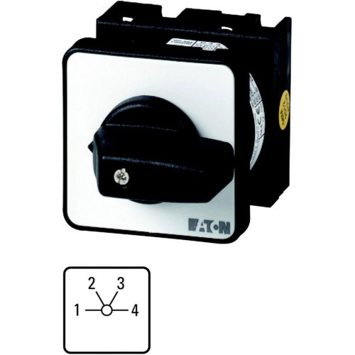 Eaton Stappenschakelaar, contacten: 4, 20 A, frontplaat: 1-4, 4 stappen 60&deg;, - Eaton 1150pic 401 l - 20056707
