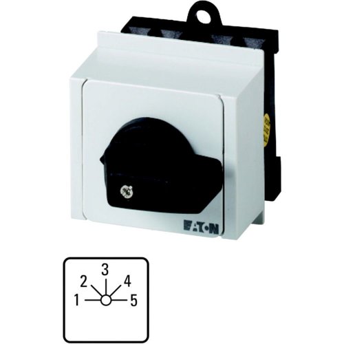 Eaton Stappenschakelaar, Contacten: 5, 20 A, Frontplaat: 1-5, 45 &deg;, 5 stappe - Eaton 1150pic 407 l - 20057179