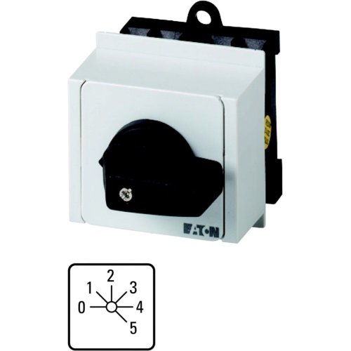Eaton Stappenschakelaar, Contacten: 5, 20 A, Frontplaat: 0-5, 45 &deg;, 5 stappe - Eaton 1150pic 427 l - 20058123