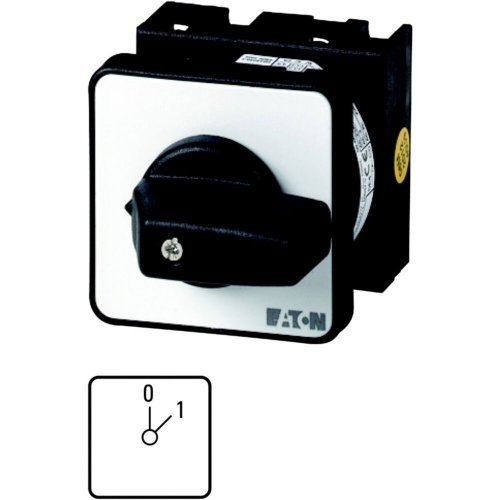 Eaton AAN-UIT-schakelaar, Contacten: 1, 20 A, Frontplaat: 0-1, 45 &deg;, vast, i - Eaton 1150pic 437 l - 20057239