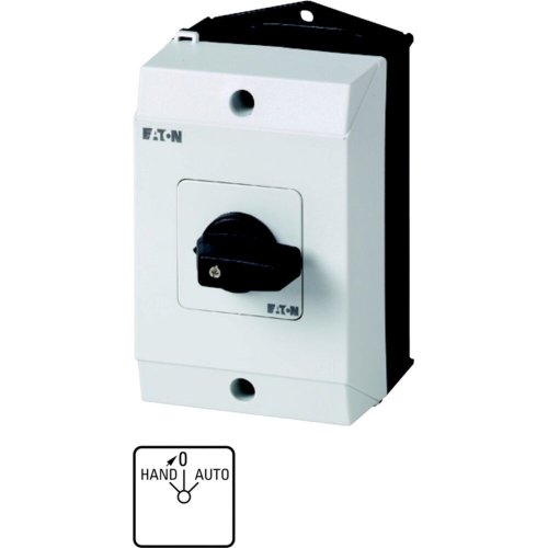 Eaton Omschakelaar, Contacten: 4, 32 A, Frontplaat: HAND>0-AUTO, 45 &deg;, Terug - Eaton 1150pic 450 l - 20065792