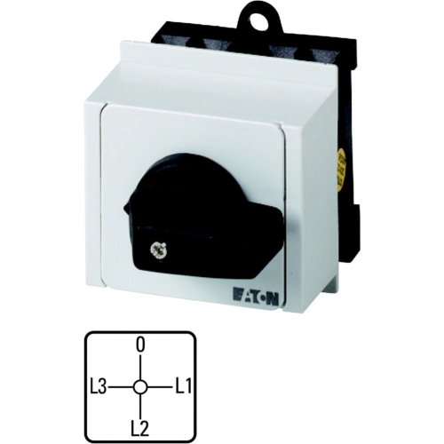 Eaton Stroommeteromschakelaar, Contacten: 6, 20 A, 3 trafo, Frontplaat: L3-0 - Eaton 1150pic 502 l - 20057287