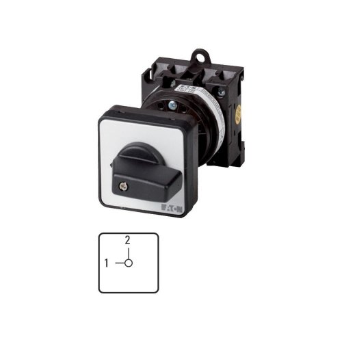 Eaton Omschakelaar, Contacten: 2, 20 A, Frontplaat: 1-2, 90 &deg;, vast, tussenb - Eaton 1150pic 573 l - 20056216