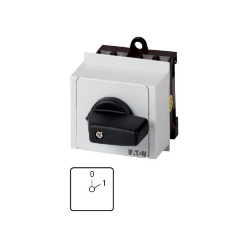 Eaton AAN-UIT-schakelaar, Contacten: 2, 20 A, Frontplaat: 0-1, 60 &deg;, vast, V - Eaton 1150pic 588 l - 20056239