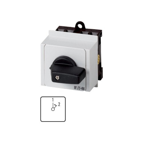 Eaton Omschakelaar, contacten: 4, 20 A, frontplaat: 1<2, 45 &deg;, terugverend, - Eaton 1150pic 593 l - 20056418