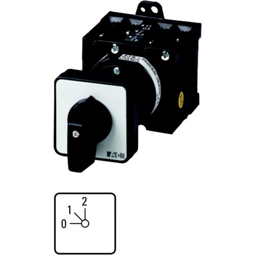 Eaton Stappenschakelaar, Contacten: 2, 20 A, Frontplaat: 0-2, 45 &deg;, 2 stappe - Eaton 1150pic 766 l - 20057691