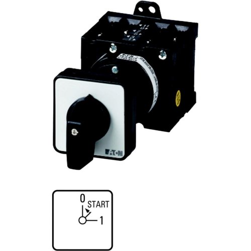 Eaton Hulpfaseschakelaar, contacten: 4, 32 A, frontplaat: 0<Start-1, 45 &deg;, T - Eaton 1150pic 780 l - 20056854