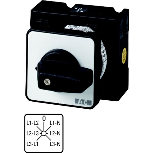 Eaton Spanningsmeteromschakelaar, Contacten: 6, 32 A, 3 x fase/fase, 3 x fas - Eaton 1150pic 814 l - 20056892