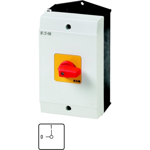 Eaton AAN-UIT-schakelaar, 3-polig + N, 25 A, NOOD-UIT-functie, Opbouw - Eaton 1150pic 945 l - 20064627