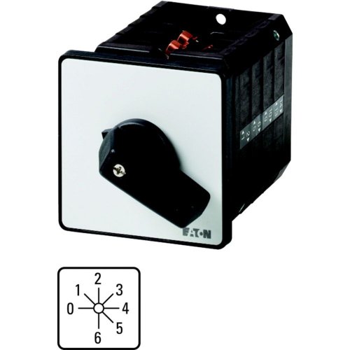 Eaton Stappenschakelaar, Contacten: 6, 63 A, Frontplaat: 0-6, 45 &deg;, vast, in - Eaton 1150pic 956 l - 20058228