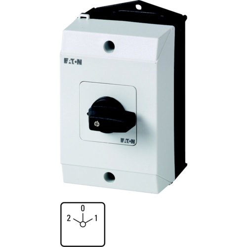 Eaton Omkeerschakelaar, Contacten: 6, 32 A, Frontplaat: 2-0-1, 90 &deg;, vast, O - Eaton 1150pic 980 l - 20065795