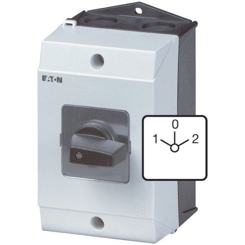 Eaton Omkeerschakelaar, Contacten: 4, 32 A, Frontplaat: 1-0-2, 45 &deg;, vast, O - Eaton 115a180 l - 20064525