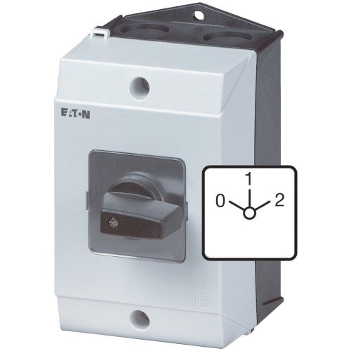 Eaton Omschakelaar, Contacten: 6, 32 A, Frontplaat: 0-1-2, 60 &deg;, vast, Opbou - Eaton 115a186 l - 20064533