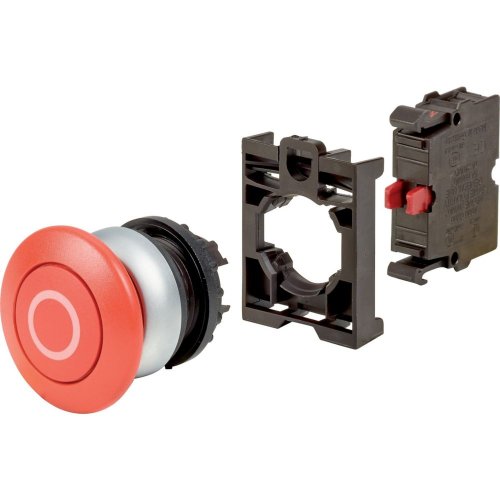 Eaton Drukknop paddestoel, paddestoel, veerretour, 1 no, rood, inscriptie, b - Eaton 1160pic 1414 - 20060143