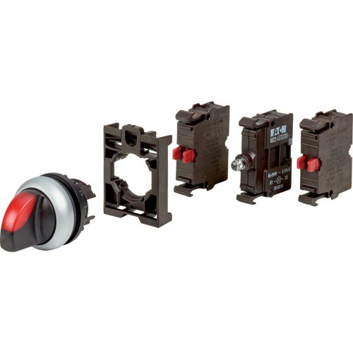 Eaton Keuzeschakelaar verlicht, vast, 3 standen, 1 nc, rood, LED 230 VAC, bl - Eaton 1160pic 1446 - 20060132