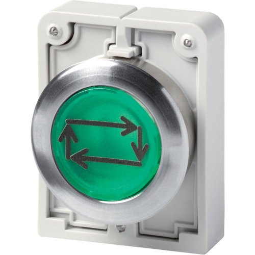 Eaton Signaaldrukknop, 30mm, vlak, groen, met tekst X32, terugverend - Eaton 1160pic 1687 - 20062029