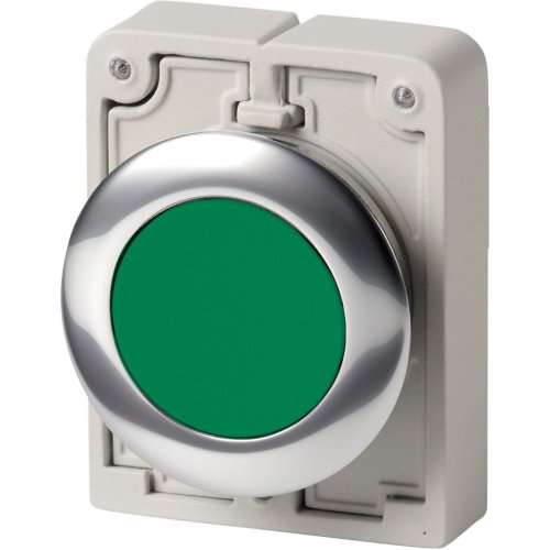 Eaton Drukknop, 30mm, vlak, groen, terugverend - Eaton 1160pic 1713 l - 20061980