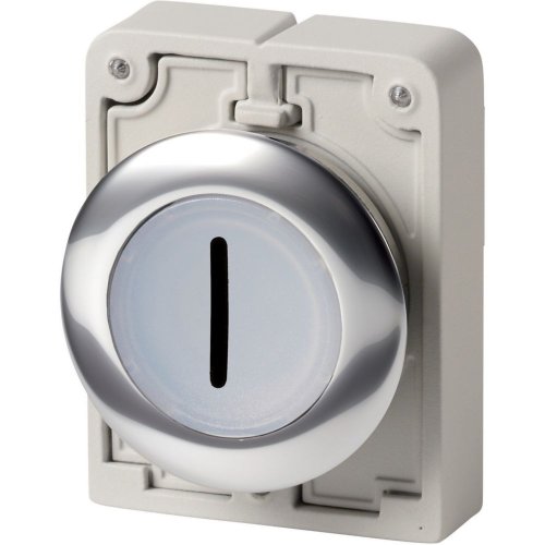 Eaton Signaaldrukknop, 30mm, vlak, wit "I", terugverend - Eaton 1160pic 1733 - 20061991