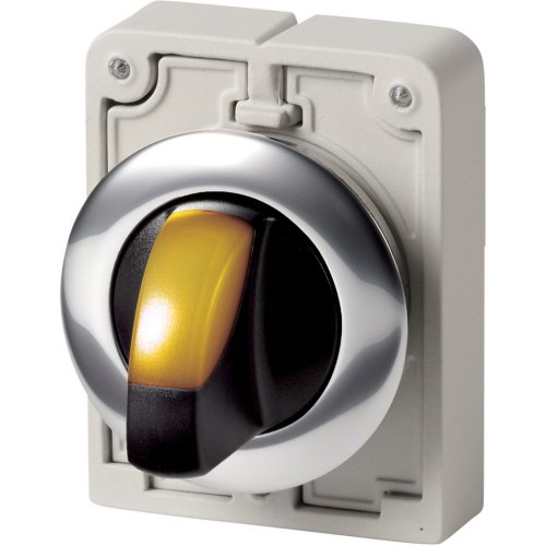 Eaton Signaalkeuzeschakelaar, 30mm, vlak, geel, 3 standen, terugverend - Eaton 1160pic 1771 l - 20062845