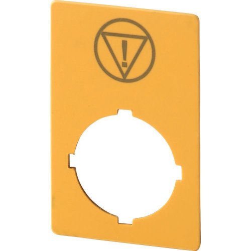 Eaton Schild; NOOD-UIT; geel; H x B = 50 x 33 mm; symbool IEC60417-5638 - Eaton 1160pic 1829 - 20061740