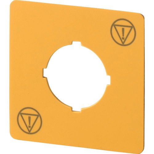 Eaton Schild; NOOD-UIT; geel; H x B = 50 x 50 mm; symbool IEC60417-5638 - Eaton 1160pic 1830 - 20061741