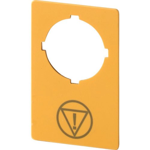 Eaton Schild; NOOD-UIT; geel; H x B = 50 x 33 mm; symbool IEC60417-5638 - Eaton 1160pic 1832 - 20061743
