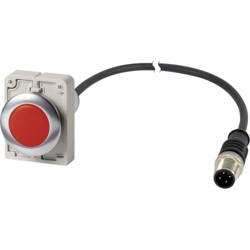 Eaton Signaallamp, M30C Compact, rood, vlak, 0no/0nc, M12A-male, kabel zwart - Eaton 1160pic 1854 - 20062295