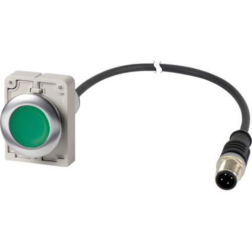 Eaton SignaalDrukknop, M30C Compact, groen, vlak, terugverend, 1no/0nc, M12A - Eaton 1160pic 1862 - 20062268