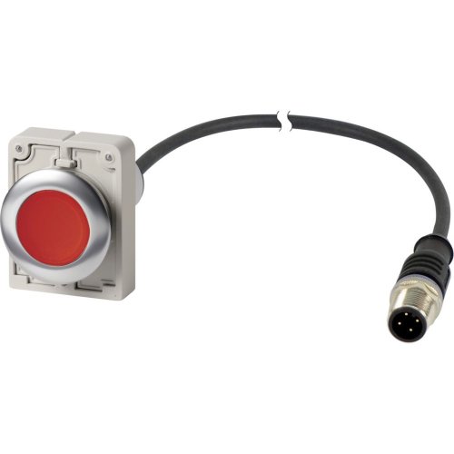 Eaton SignaalDrukknop, M30C Compact, rood, vlak, terugverend, 0no/1nc, M12A- - Eaton 1160pic 1863 - 20062266