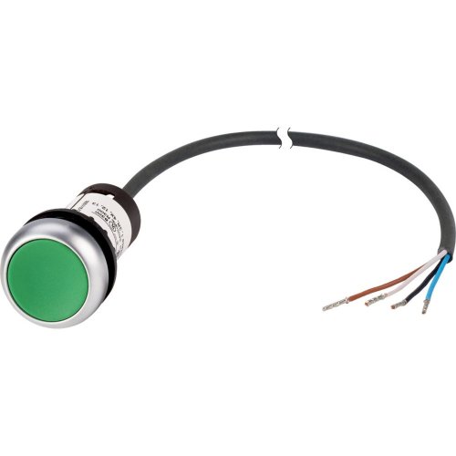 Eaton Drukknop, RMQ Compact, groen, vlak, terugverend, 1no/0nc, open einde,  - Eaton 1160pic 1870 - 20062167