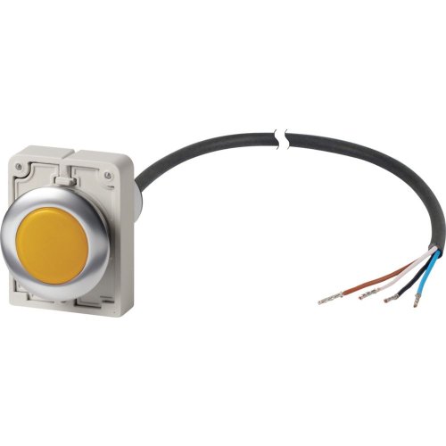 Eaton Signaallamp, M30C Compact, geel, vlak, 0no/0nc, open einde, kabel zwar - Eaton 1160pic 1887 - 20062363