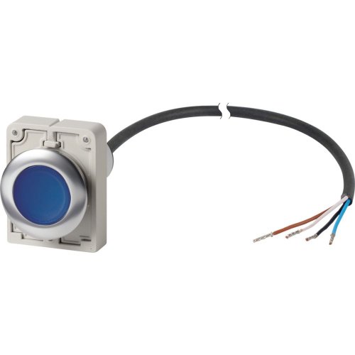 Eaton SignaalDrukknop, M30C Compact, blauw, vlak, vast, 1no/0nc, open einde, - Eaton 1160pic 1896 - 20062251