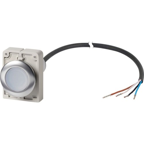 Eaton SignaalDrukknop, M30C Compact, wit, vlak, vast, 1no/0nc, open einde, k - Eaton 1160pic 1899 - 20062248