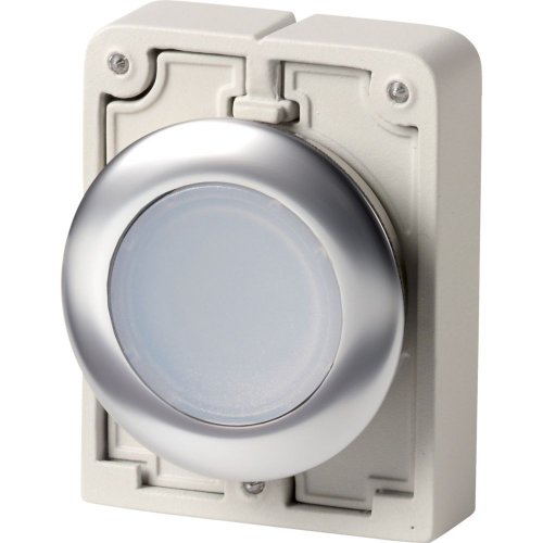 Eaton Signaaldrukknop, 30mm, RVS, vlak, sealed, wit, terugverend - Eaton 1160pic 1921 - 20063657