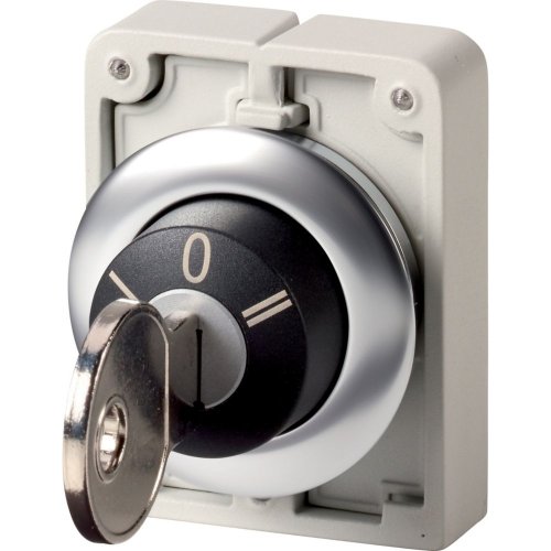 Eaton Sleutelschakelaar, 30mm, RVS, vlak, MS2, 3 standen , vast - Eaton 1160pic 1965 - 20063847