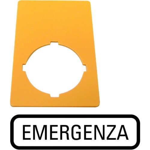 Eaton Schild, NOOD-UIT, geel, HxB=50x33mm, EMERGENZA - Eaton 1160pic 786 c - 20065009