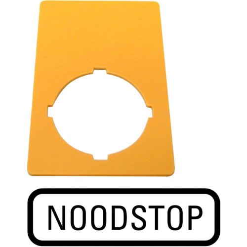 Eaton Schild, NOOD-UIT, geel, HxB=50x33mm, NOODSTOP - Eaton 1160pic 787 c - 20065010