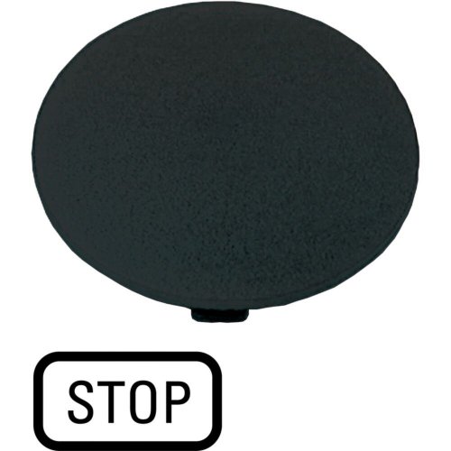Eaton Indicatieplaatje, paddestoel zwart, STOP - Eaton 1160pic 799 c - 20065564