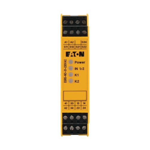Eaton Veiligheidsrelais (230Vac50/60Hz), 3 vrijgave paden , 1 meldc. - Eaton 119380 c - 20059618