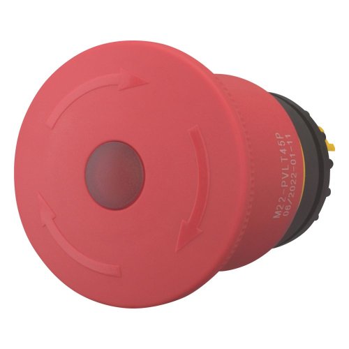 Eaton NOOD-UIT, 45mm, 0M + 0V, draaiontgrendeld, verlicht - Eaton 121460 l - 20059690