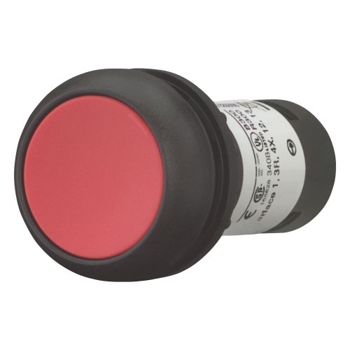 Eaton Drukknop compact, vlak, rood, vast, 1no/1nc - Eaton 121497 l - 20059729