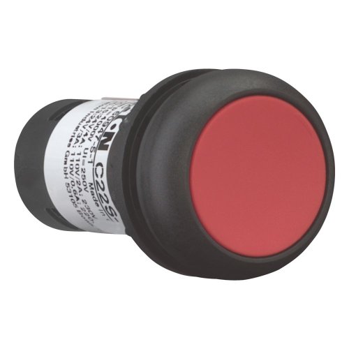 Eaton Drukknop compact, vlak, rood, vast, 1no/1nc - Eaton 121497 r - 20059729