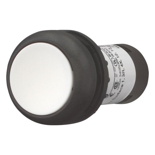 Eaton Drukknop compact, vlak, wit, terugverend, 1no/0nc - Eaton 121548 l - 20059710