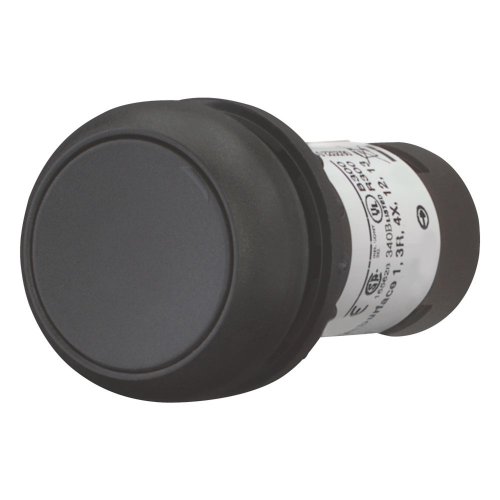 Eaton Drukknop compact, vlak, zwart, vast, 0no/2nc - Eaton 121552 l - 20059733