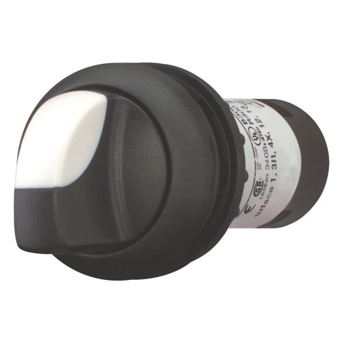 Eaton Keuzeschakelaar, draaigreep, 3 standen, zwart, vast, 2no/0nc - Eaton 121605 l - 20059765